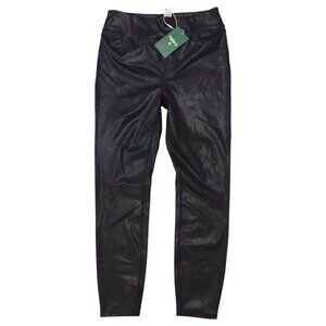 Halara Softlyzero Women's Size M Black Faux Leather Leggings Pockets Stretch